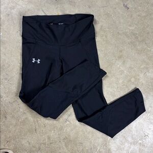 Women's Medium Under Armour Jet Black Compression Leggings